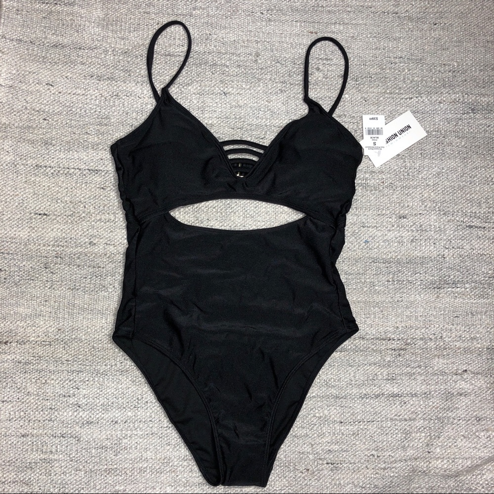 Black One Piece Swimsuit
